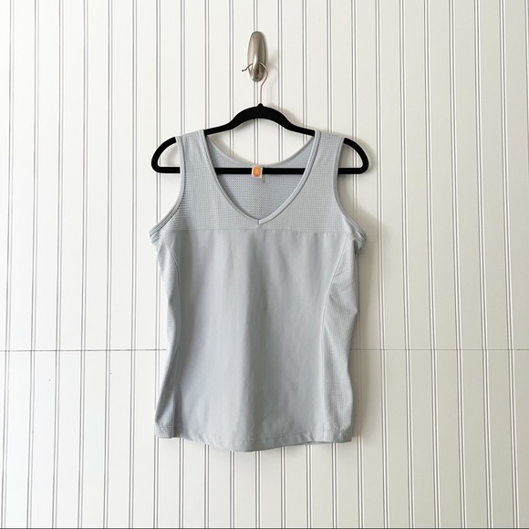 Lucy Activewear Light Blue Tank Top with Mesh - Picture 1 of 4